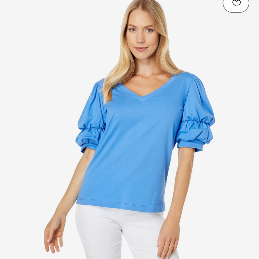 Lilly Dicolla ruffled sleeves top